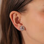 Crystal Knot Clip On Earrings, thumbnail 4 of 4