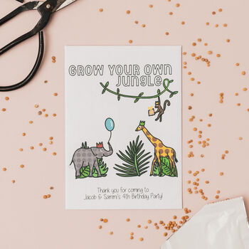 10 Jungle Party Seed Packet Favours, 3 of 7