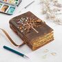 Tree Of Life Buffalo Leather Journal With Gemstones, thumbnail 1 of 6