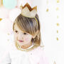 Gold Glitter Party Crown, thumbnail 1 of 4