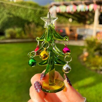Handmade Glass Tree With Baubles, 2 of 5