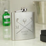 Personalised Golfer Hip Flask, thumbnail 1 of 2