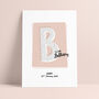 Retro Letter Personalised Typography Name Print, thumbnail 5 of 10