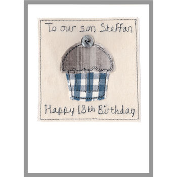 Personalised 13th Birthday Cake Card For Boy, 2 of 8