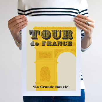 Tour De France Grand Tour Cycling Art Print, 10 of 10