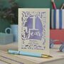 First Anniversary Card One Year Paper Anniversary, thumbnail 6 of 6