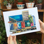 'Times Square, New York' Recycled Paper Collage Print, thumbnail 1 of 6