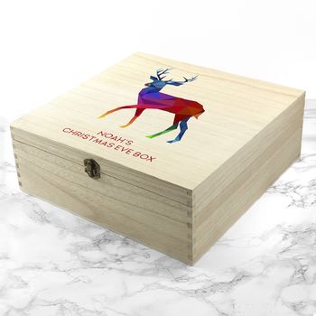Personalised Bright Reindeer Christmas Eve Box, 3 of 3