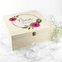 Personalised Floral Bridesmaid Large Keepsake Box, thumbnail 10 of 12