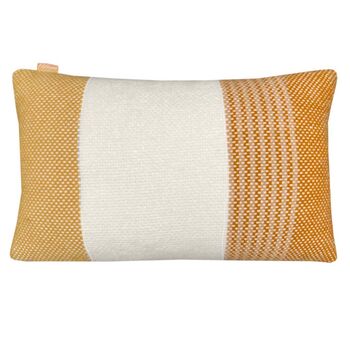 Festivity Wool Cushion Yellow Rectangle, 2 of 6