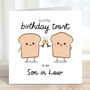 A Little Birthday Toast To My Son In Law Card, thumbnail 2 of 3