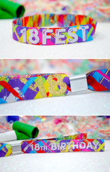 18th Birthday Party Festival Wristbands 18 Fest, 4 of 6