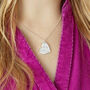 Personalised Pet Remembrance Silver Heart Necklace, thumbnail 2 of 12