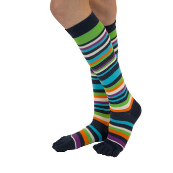 Essential Knee High Cotton Toe Socks, 6 of 6