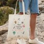 Personalised Best Teacher Ever Drawing Tote Bag, thumbnail 1 of 2