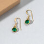 Birthstone Drop Earrings, thumbnail 1 of 7