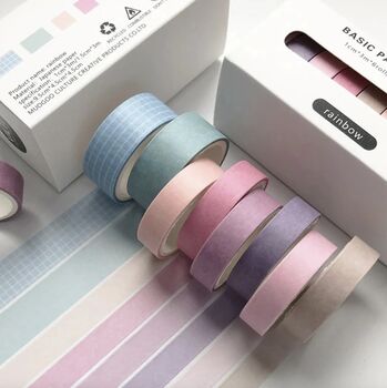 Colour Pattern Journal Washi Tape Set, 2 of 8
