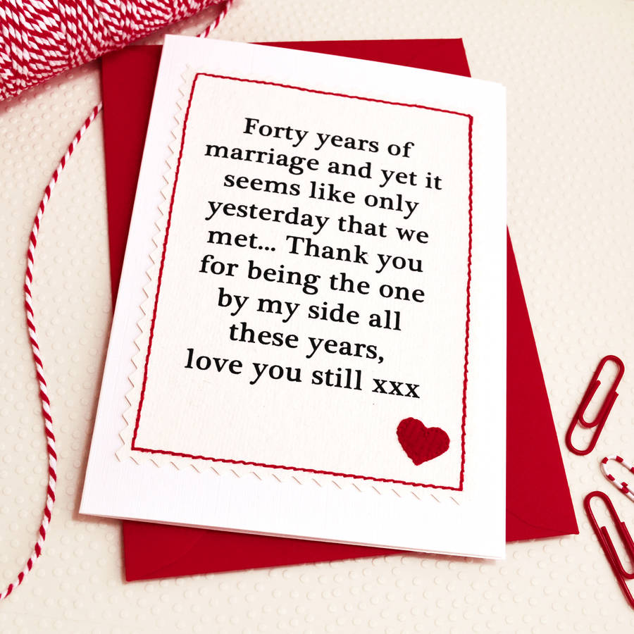 Wedding Anniversary Handmade Cards