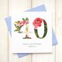 Personalised Floral Birthday Age Card, thumbnail 2 of 6