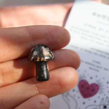 Rhodonite Mushroom – Self Love And Healing Crystal, 4 of 10