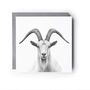 Hand Drawn Great Orme Goat Greeting Card, thumbnail 2 of 6