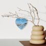 Porthleven Wooden Hanging Heart Collage Art Of Cornwall, thumbnail 2 of 2