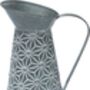 Vintage Galvanized Metal Jug Vase, thumbnail 3 of 7