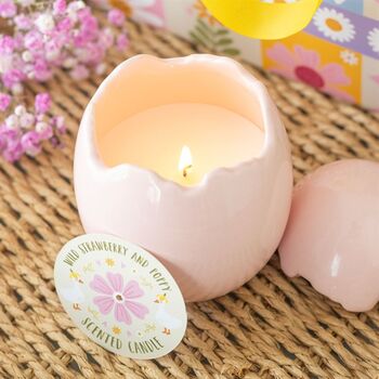 Easter Gifts Cracked Egg Easter Scented Candle, 5 of 9
