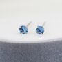 Sterling Silver December Birthstone Earrings, thumbnail 6 of 12