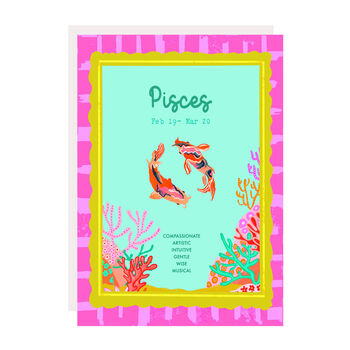 Pisces Birthday Card, 3 of 3