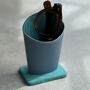 Personalised Recycled Leather Glasses Stand With Suede, thumbnail 12 of 12
