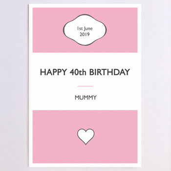 Personalised Birthday Stripe Birthday Card, 7 of 11