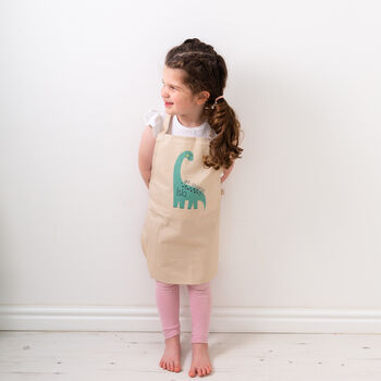 Personalised Dinosaur Craft Kids Apron, 8 of 12