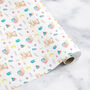 Gender Reveal Wrapping Paper Or Twins, Roll Or Folded, thumbnail 2 of 4