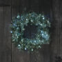 50cm Pre Lit Christmas Wreath 100 Dual Micro LED Battery Operated With Timer, thumbnail 6 of 6