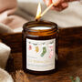 Personalised Christmas Stockings Family Gift Candle, thumbnail 1 of 12