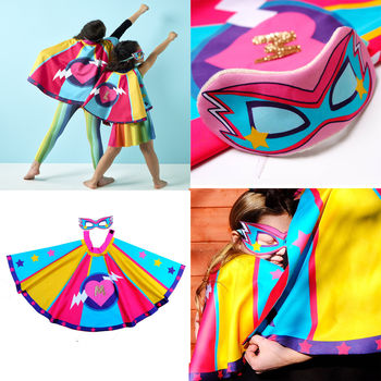 Personalised Heart Girl Power Cape, 4 of 7