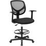 Adjustable Drafting Chair With Armrest And Swivel Seat, thumbnail 7 of 7