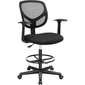 Adjustable Drafting Chair With Armrest And Swivel Seat, 7 of 7