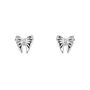 Kids Sterling Silver Gemstone Bow Stud Earrings, thumbnail 1 of 2