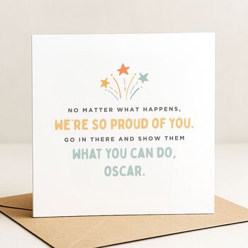 Good Luck Exam Support Card Son Daughter From Parents, 2 of 8