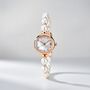 Elegant Rose Gold Beaded Dial Bracelet Watch, thumbnail 1 of 6