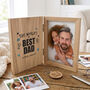 Personalised The World's Best Dad Book Photo Frame, thumbnail 1 of 8