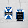 Personalised Scotland Flag Luggage Tag, thumbnail 2 of 3