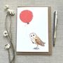 Personalised Barn Owl Birthday Card, thumbnail 1 of 4