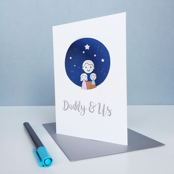 Personalised Daddy And Us Father's Day Card, 2 of 5