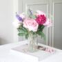 Peony Bouquet With Lavender Artificial, thumbnail 6 of 10