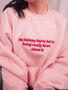 My Tummy Hurts Embroidered Crewneck Sweatshirt, thumbnail 2 of 5