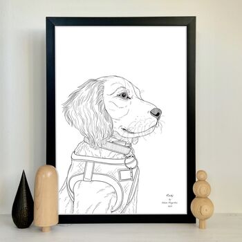 Personalised Pet Portrait Line Drawings, 3 of 11