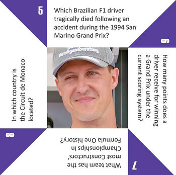 Formula One Racing Knowledge Game For Racing Fans, 6 of 6